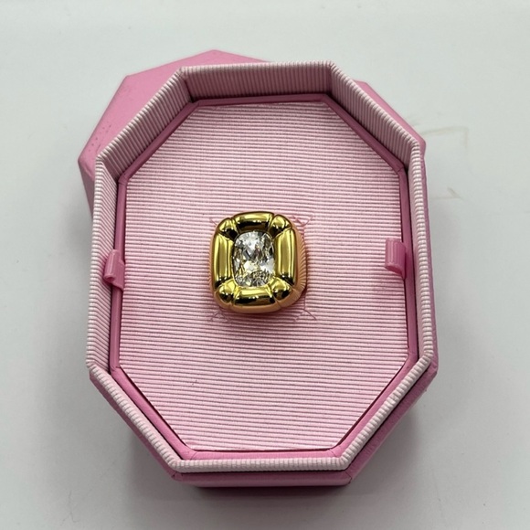 Swarovski Gold and Silver Crystal Ring - Picture 1 of 3